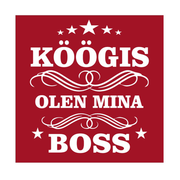 Köögis olen mina boss