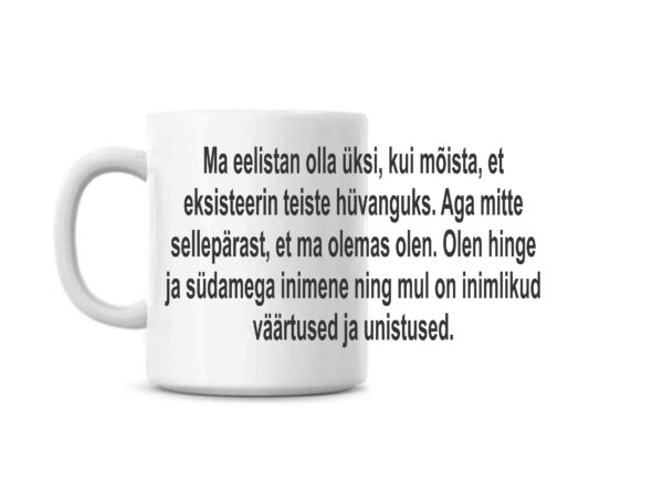 Ma eelistan olla üksi - tass