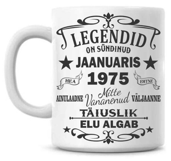 Legendid on sündinud … Sünnipäeva Tass :) - Image 3