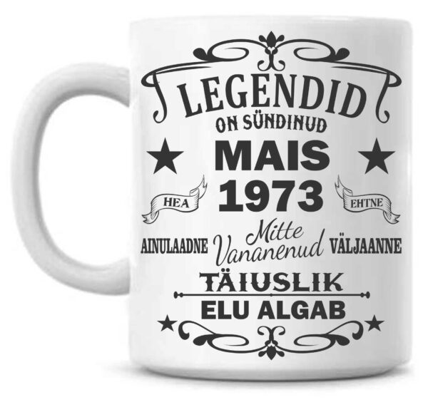 Legendid on sündinud … Sünnipäeva Tass :) - Image 2