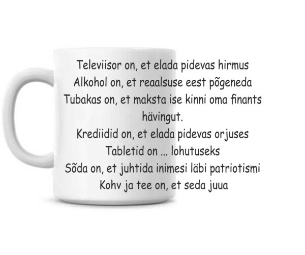Televiisor on et elada pidevas hirmus - tass