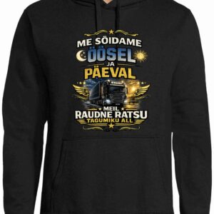 Me sõidame öösel ja päeval meil raudne ratsu tagumiku all - dressikas
